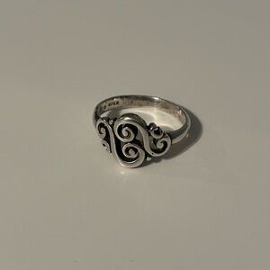 Retired James Avery Sterling Silver Spanish Swirl Ring Size 7
